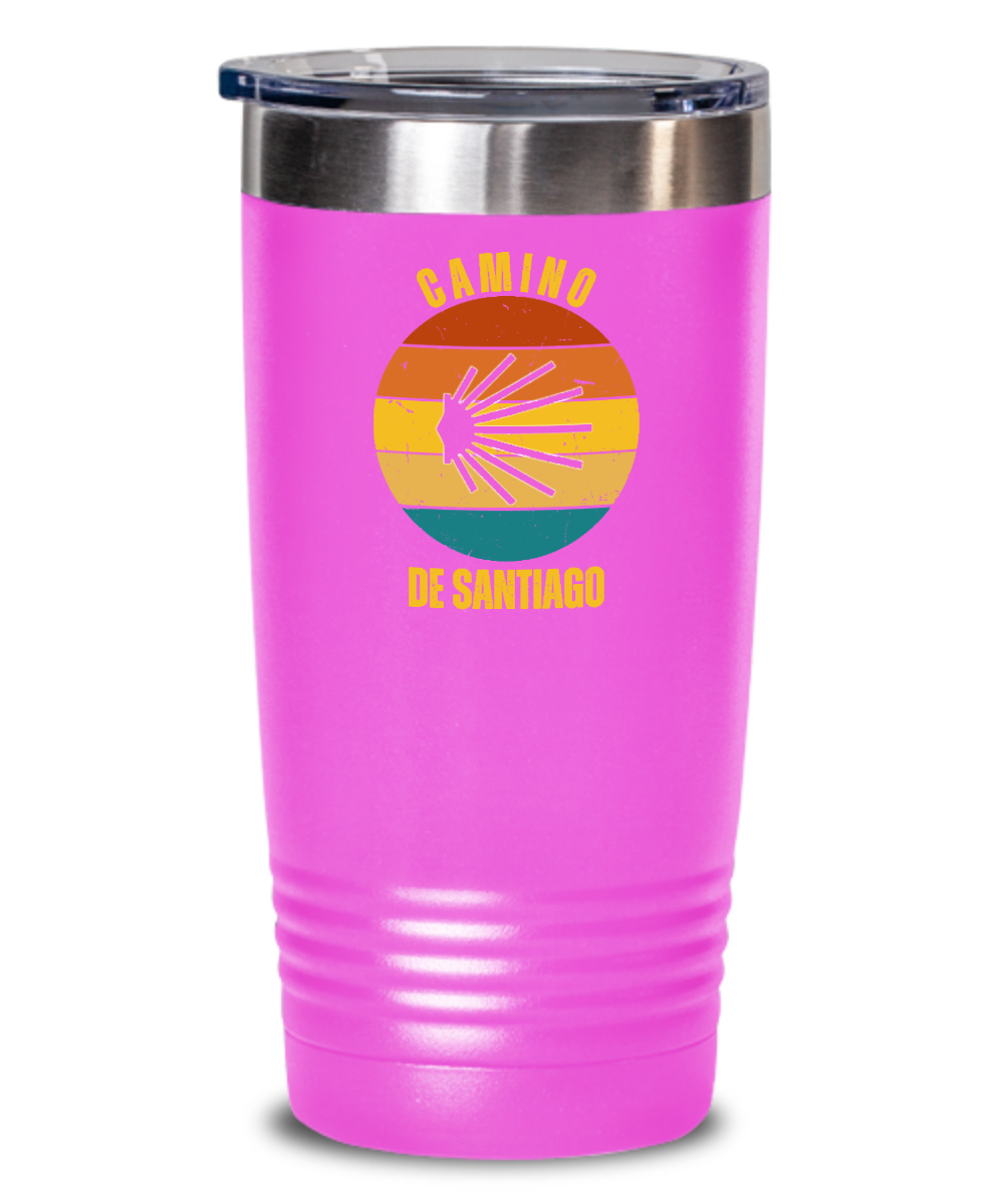 Camino de Santiago seashell tumbler