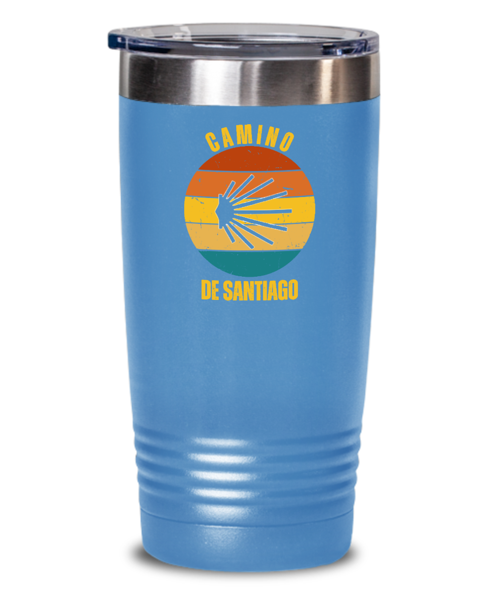 Camino de Santiago seashell tumbler