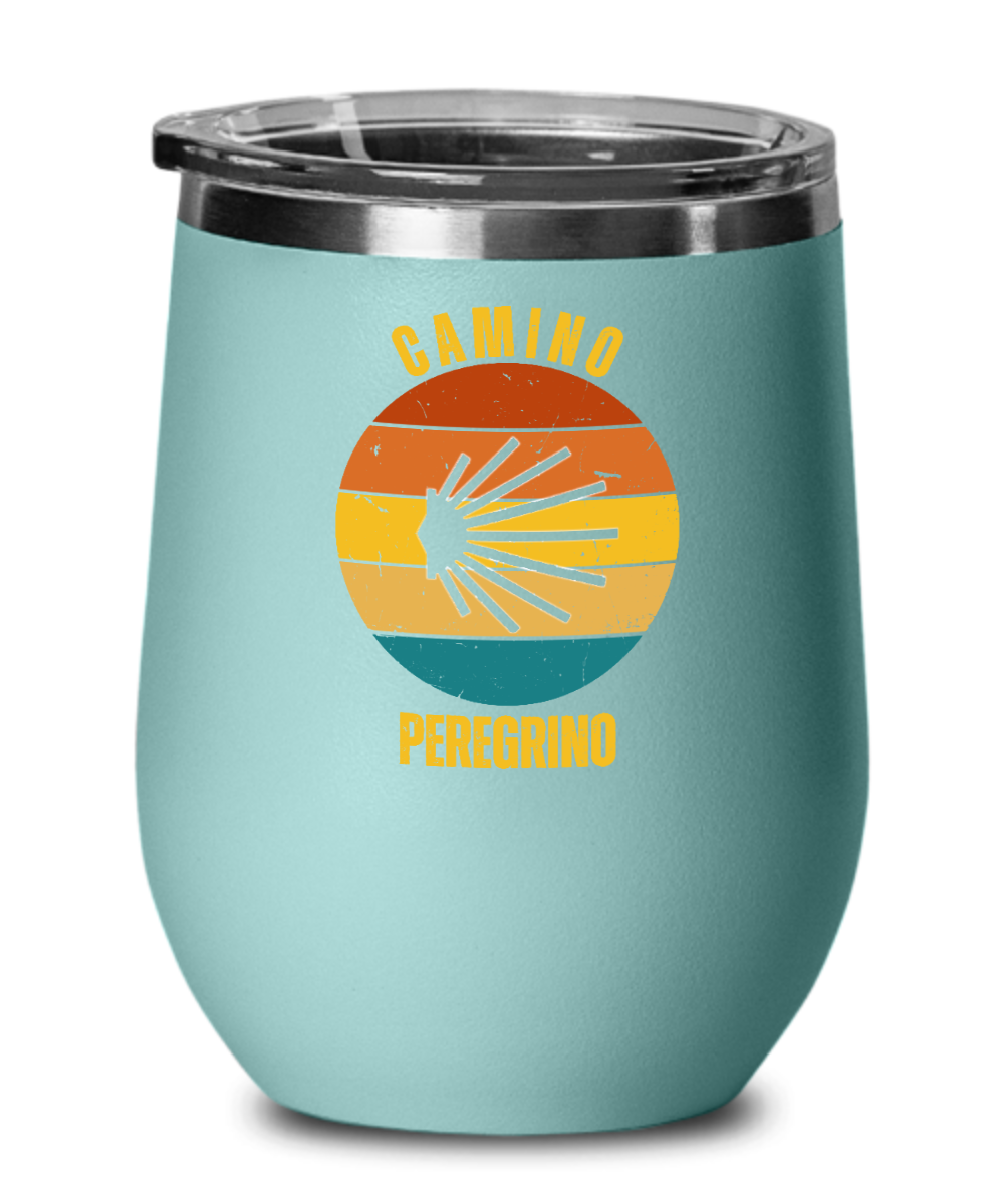 Camino de Santiago Peregrino Wine Tumbler