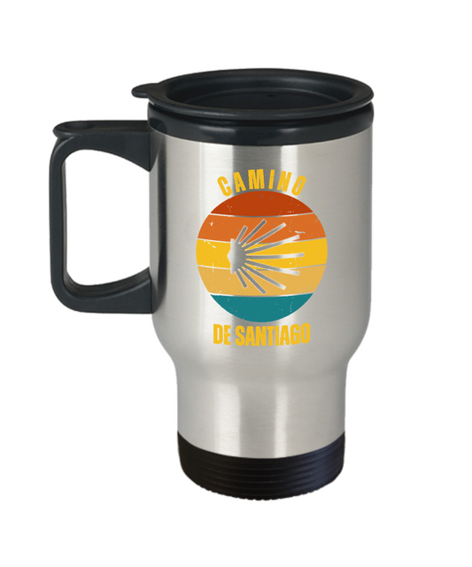 Camino de Santiago Seashell travel mug