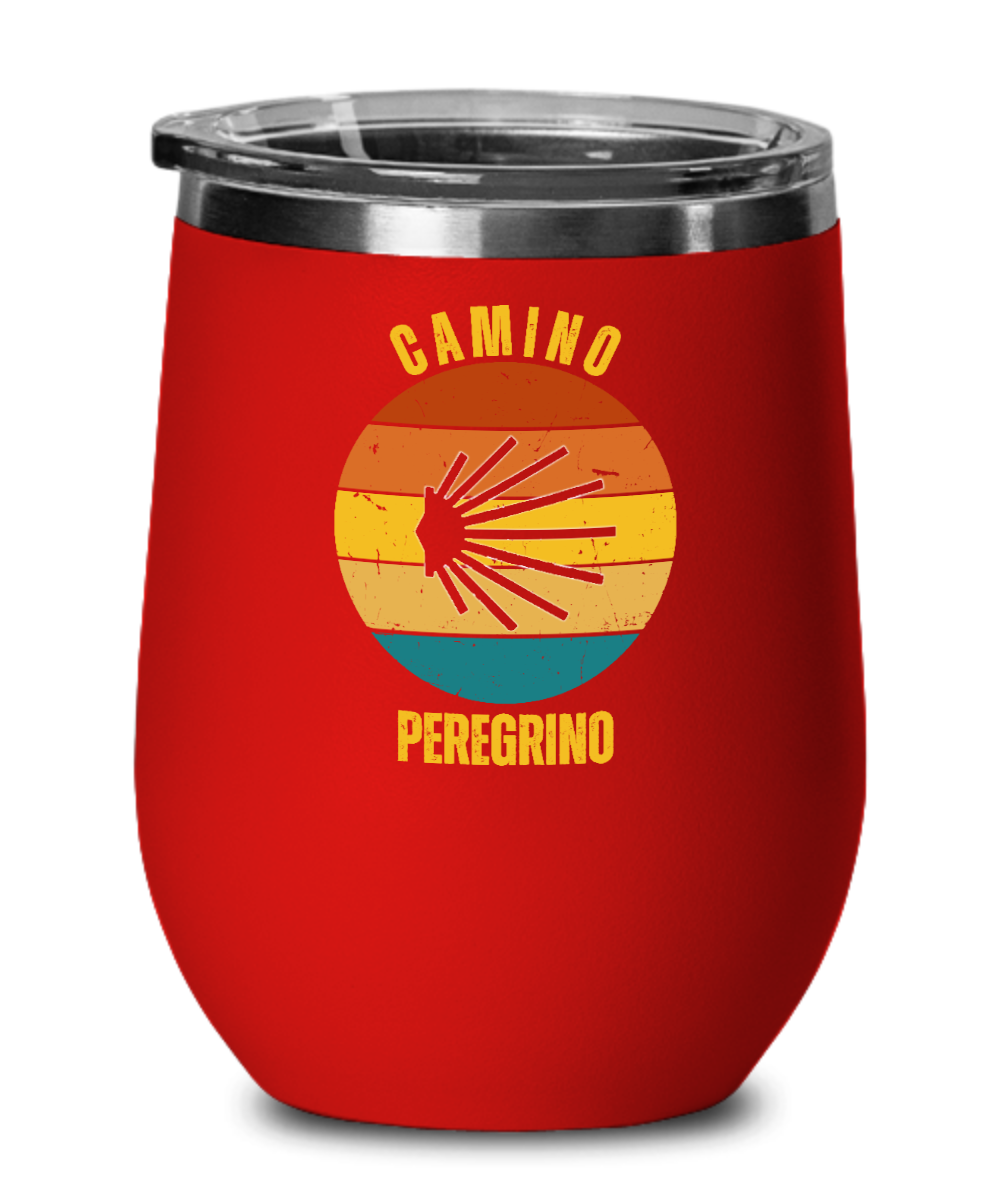 Camino de Santiago Peregrino Wine Tumbler