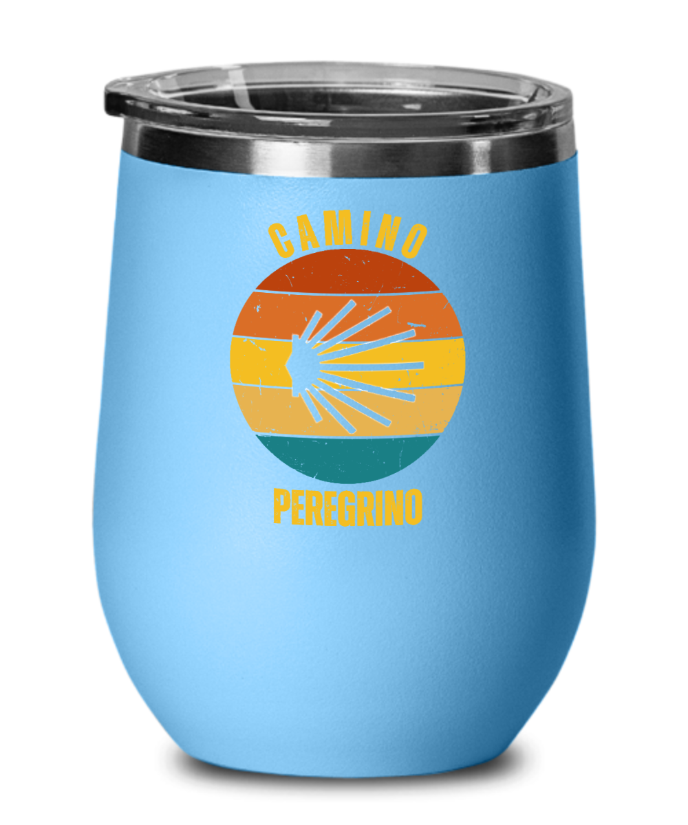 Camino de Santiago Peregrino Wine Tumbler