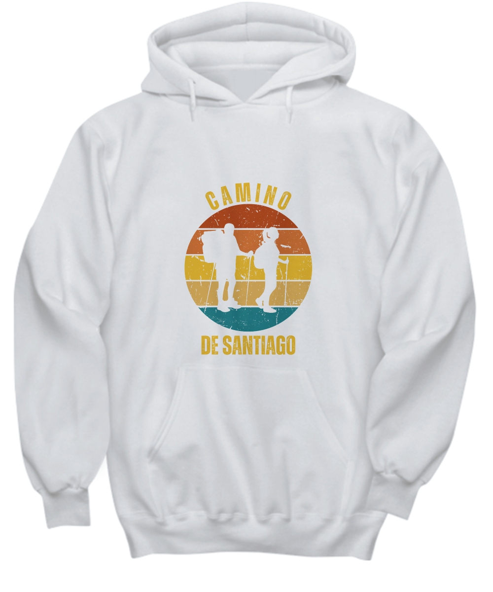 Camino de Santiago Hoodie Front White