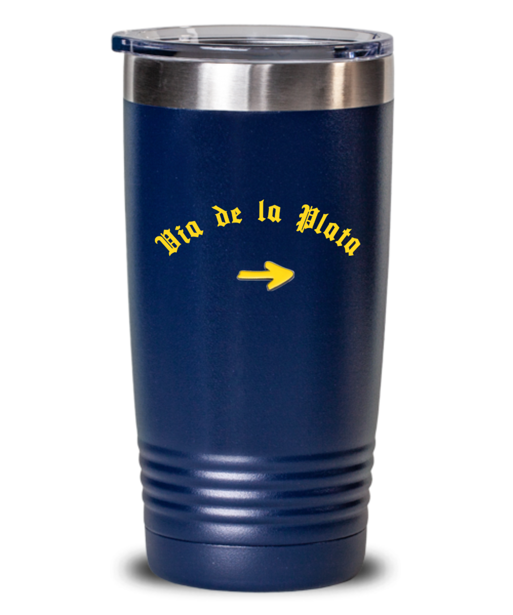 Via de la Plata Lidded Tumbler The Silver Way Camino de Santiago, 20 oz