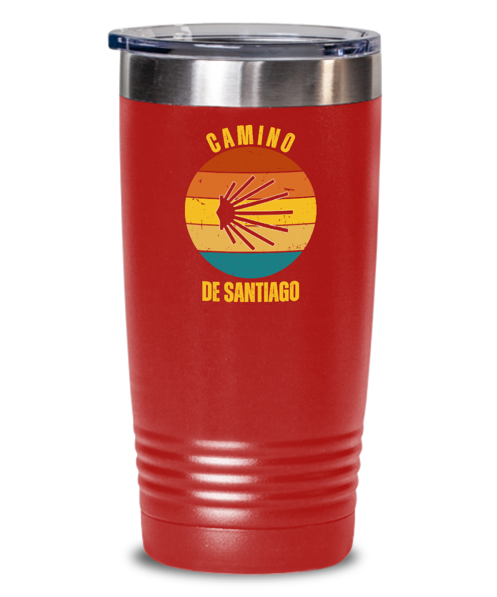 Camino de Santiago seashell tumbler