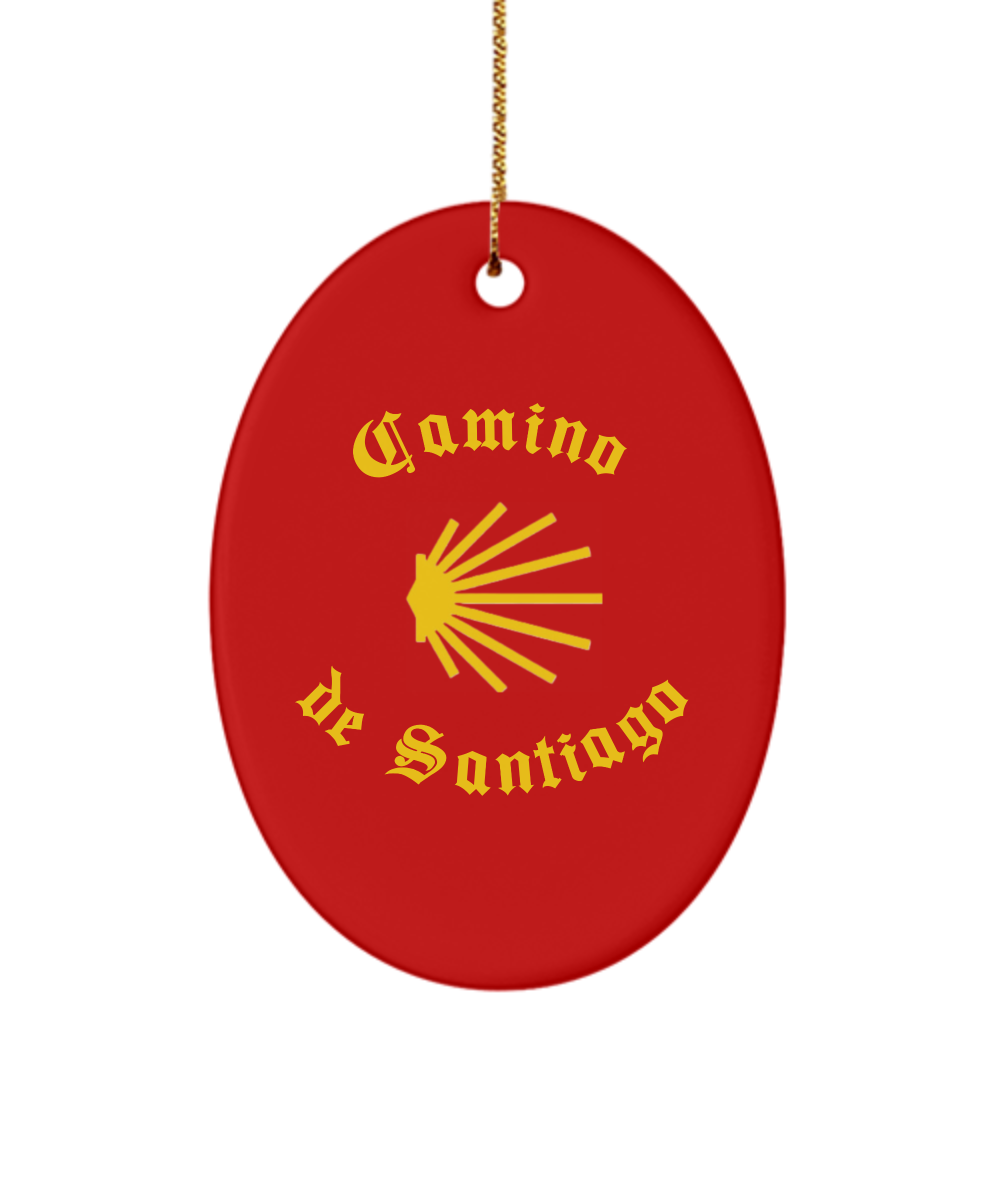 Camino de Santiago Christmas Ornament 3" 