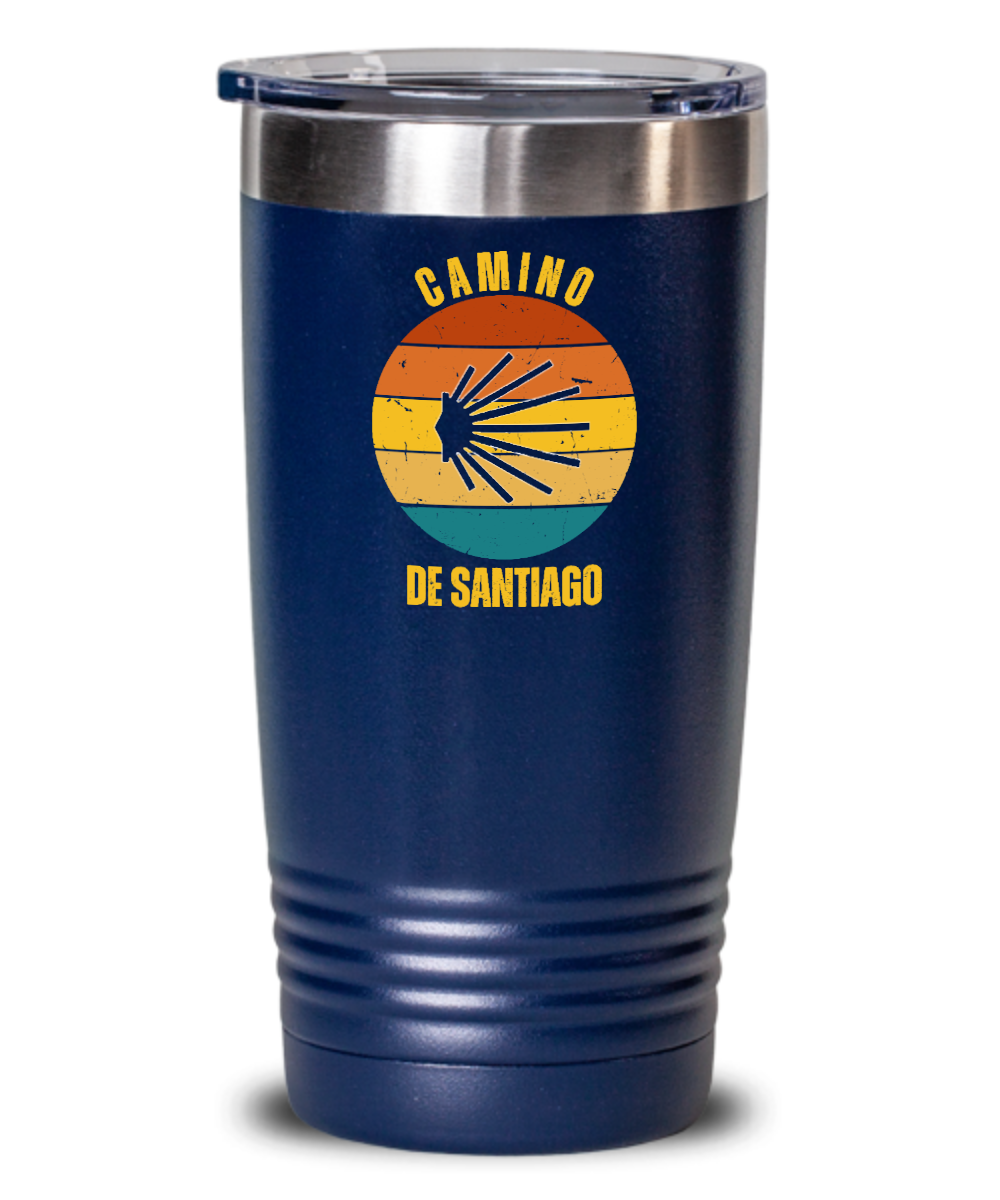 Camino de Santiago seashell tumbler