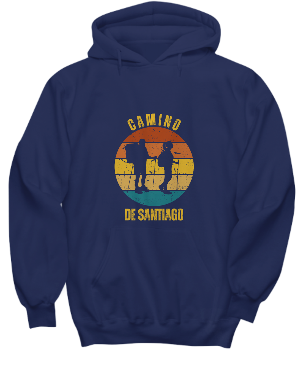 Camino de Santiago Hoodie Front Navy