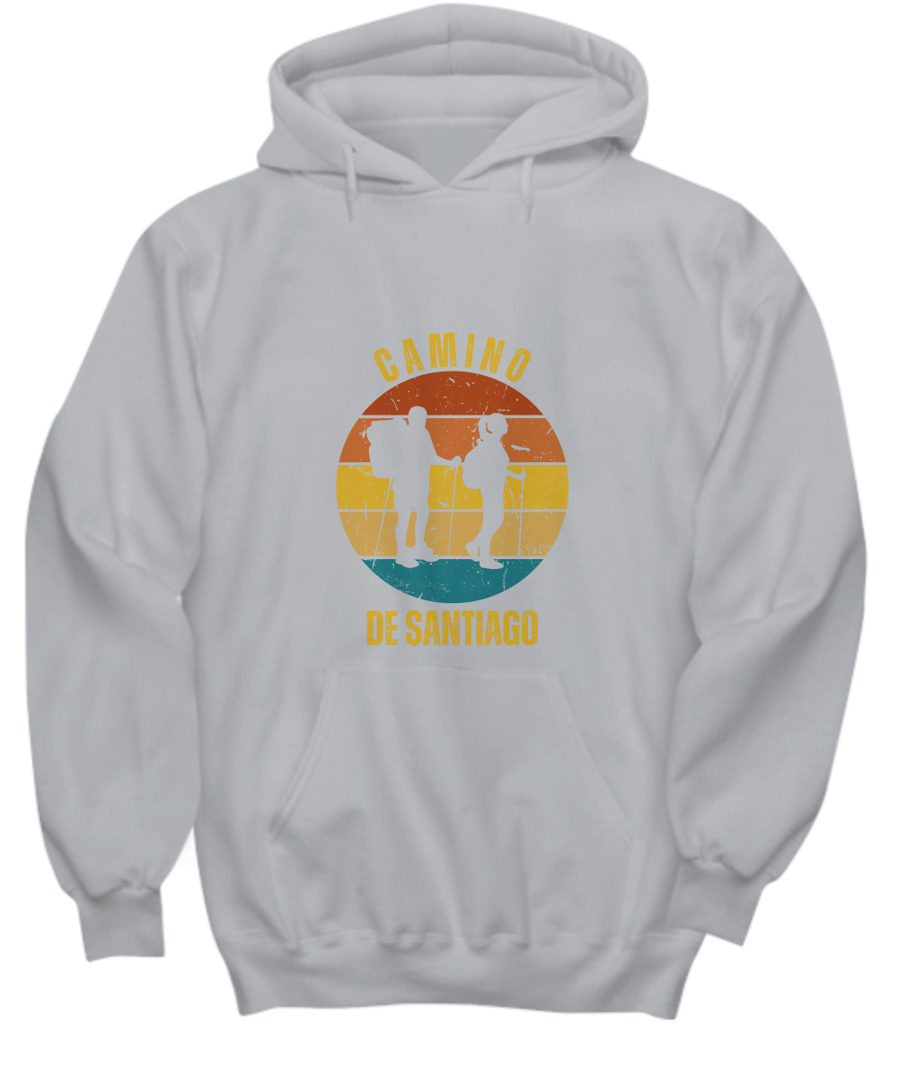 Camino de Santiago Hoodie Ash Front