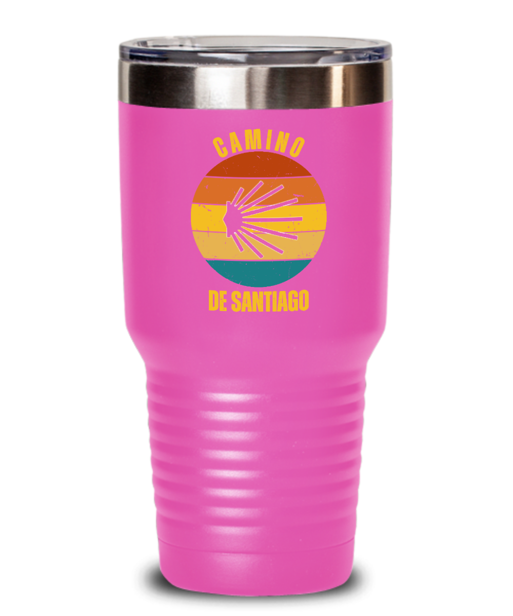 Camino de Santiago seashell tumbler