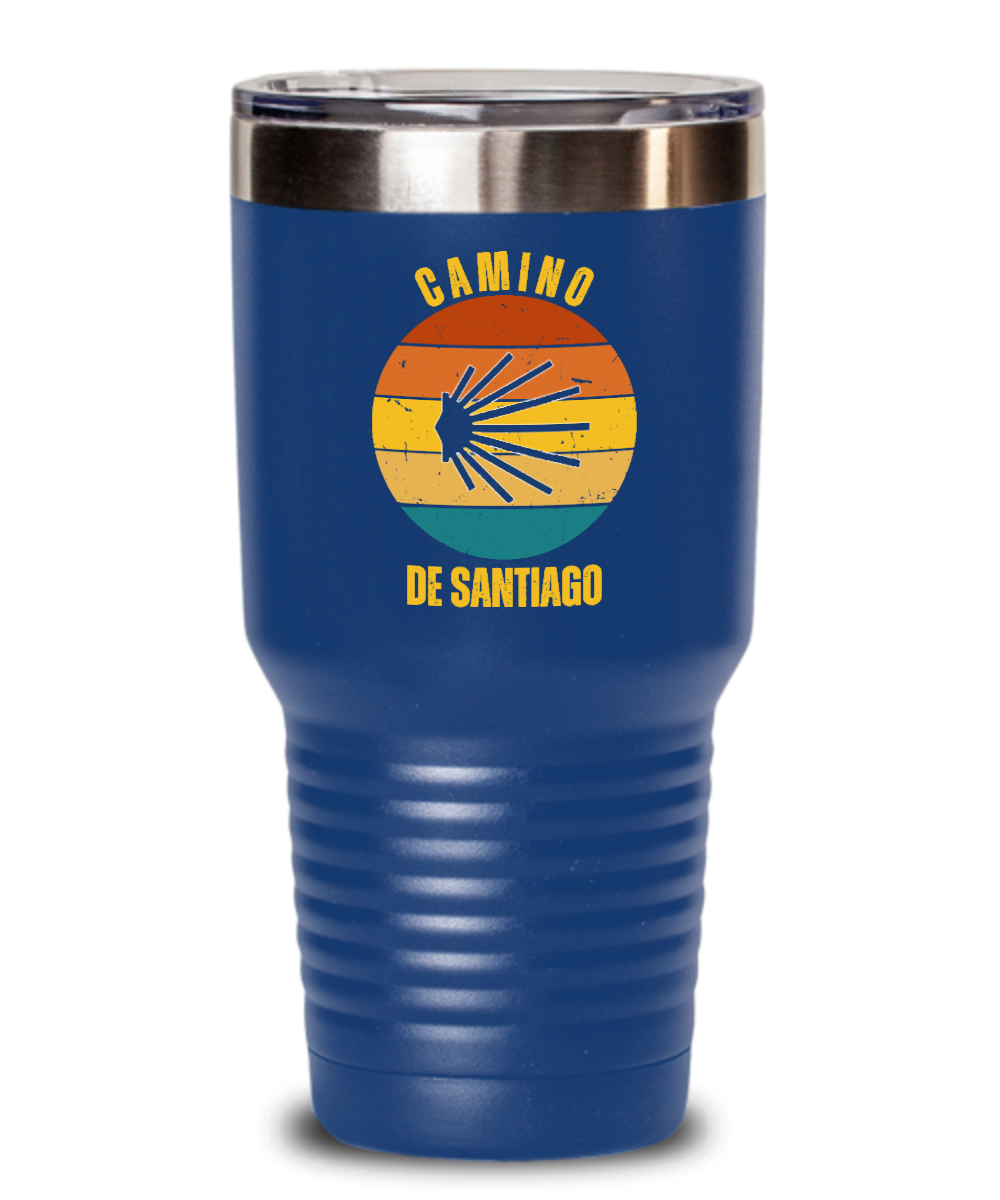 Camino de Santiago seashell tumbler