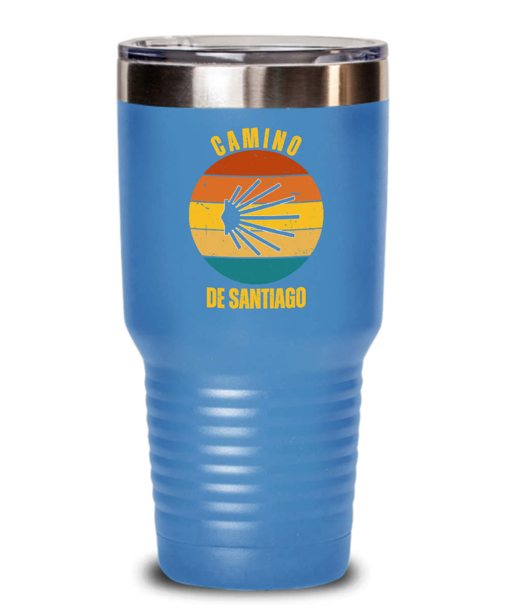 Camino de Santiago seashell tumbler